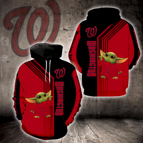 Washington Nationals Baby Yoda Full Print K1286 Hoodie And Zipper