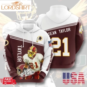 Washington Redskins And Sean Taylor 3D Hoodie For Men For Women All Over Printed Hoodie Shirt 2020