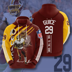 Washington Redskins Derrius Guice 3D Hoodie For Men For Women All Over Printed Hoodie