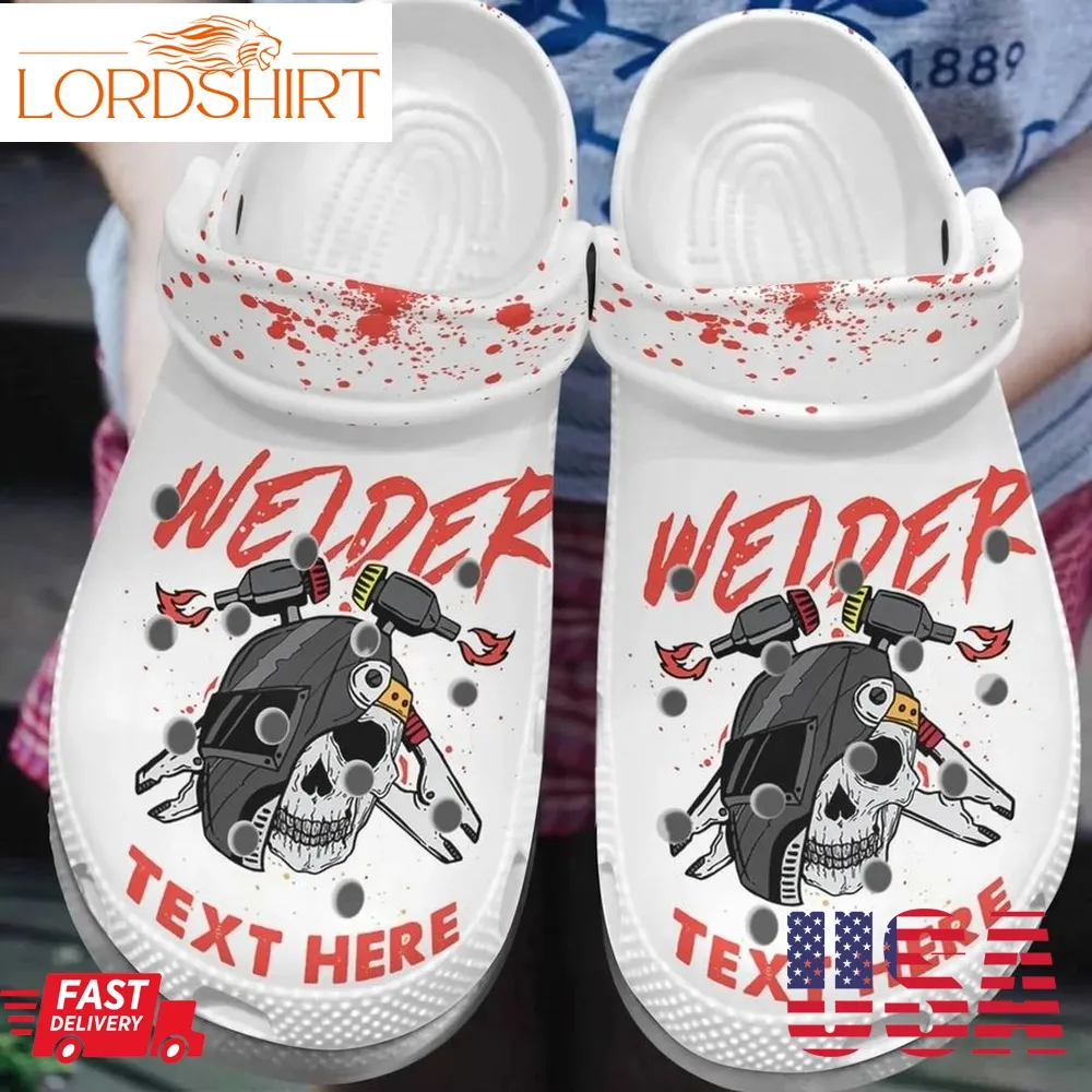 Welder Personalized Clog Custom Crocs Comfortablefashion Style Comfortable For Women Men Kid Print 3D Welder