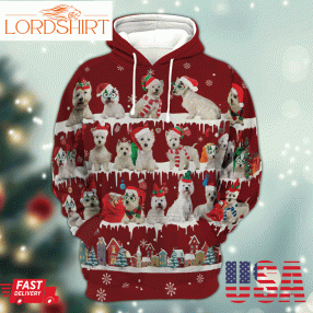 West Highland Snow Christmas 3D Hoodiegif