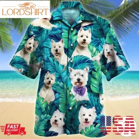 West Highland White Terrier Dog Hawaiian Shirt