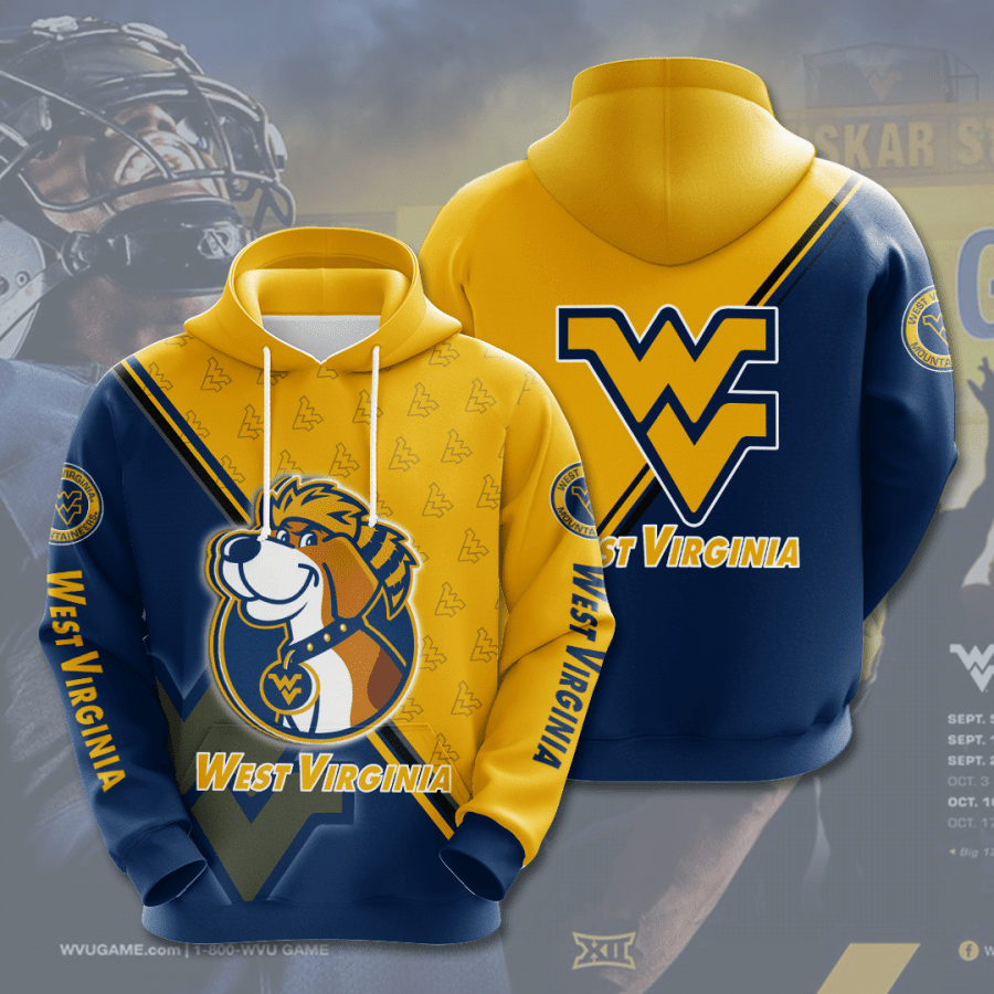 West Virginia Mountaineers 3D Hoodie For Men For Women All Over Printed Hoodie