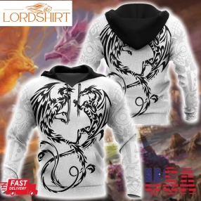 White Dragon 3D Hoodie Shirt For Men And Women Ddst10122001s