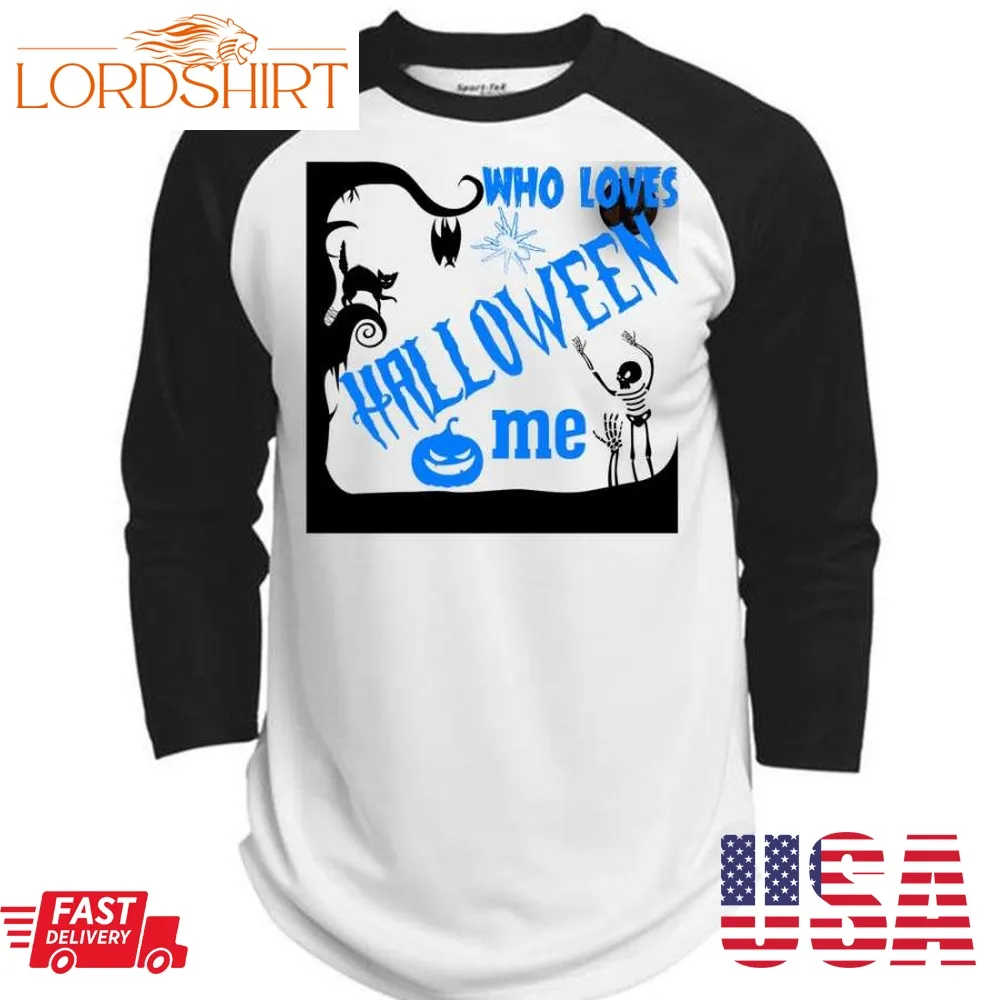 Who Loves Halloween Me T Shirt, I Love You Pumpkin T Shirt, Awesome T Shirts  (Polyester Game Baseball Jersey)