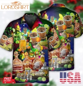 Wine When Life Gives You A Lemon Merry Christmas Hawaiian Shirt