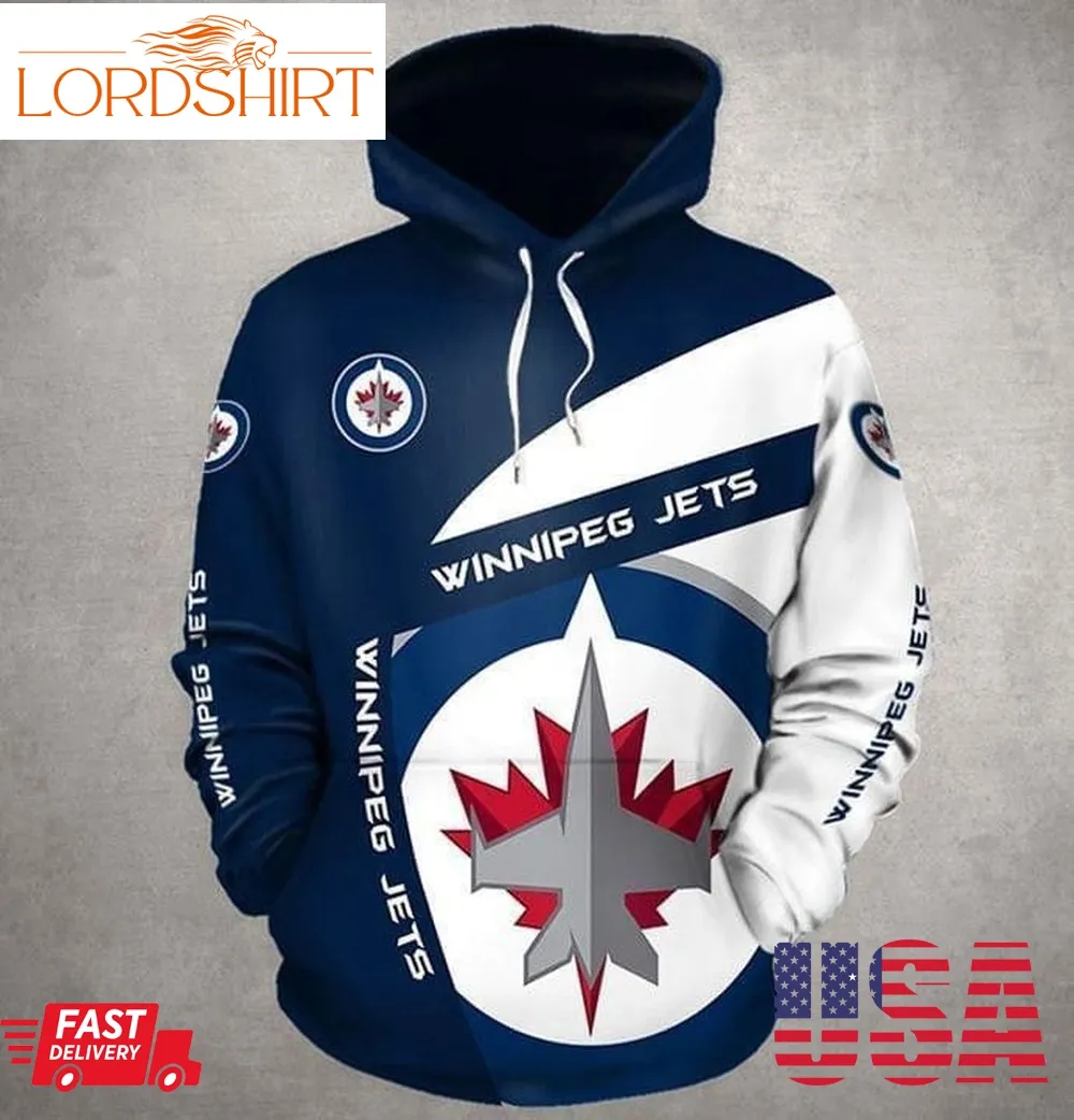 Winniepeg Jets Fan Pullover And Zippered Hoodies Custom 3D Graphic Printed 3D Hoodie All Over Print Hoodie For Men For Women