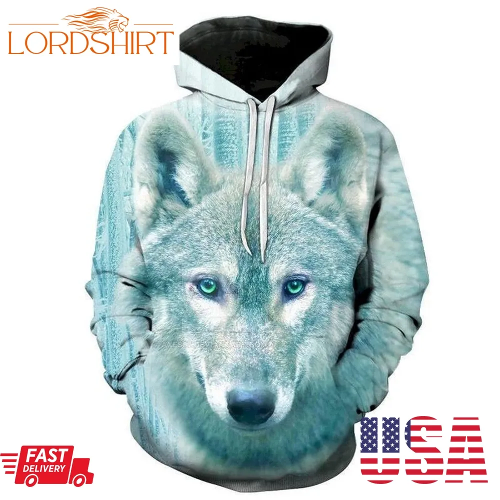 Winter Wolf 3D Sweatshirt Hoodie Pullover