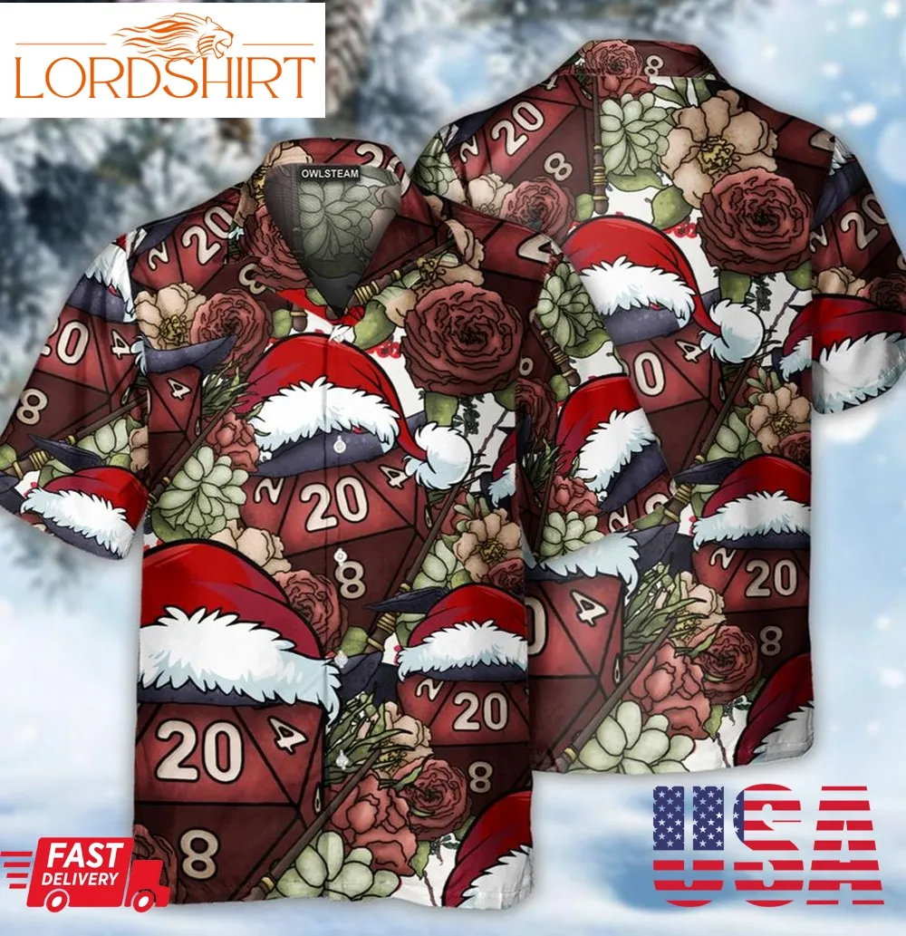 Witch Dice D20 Christmas Vibe Christmas Hawaiian Shirt