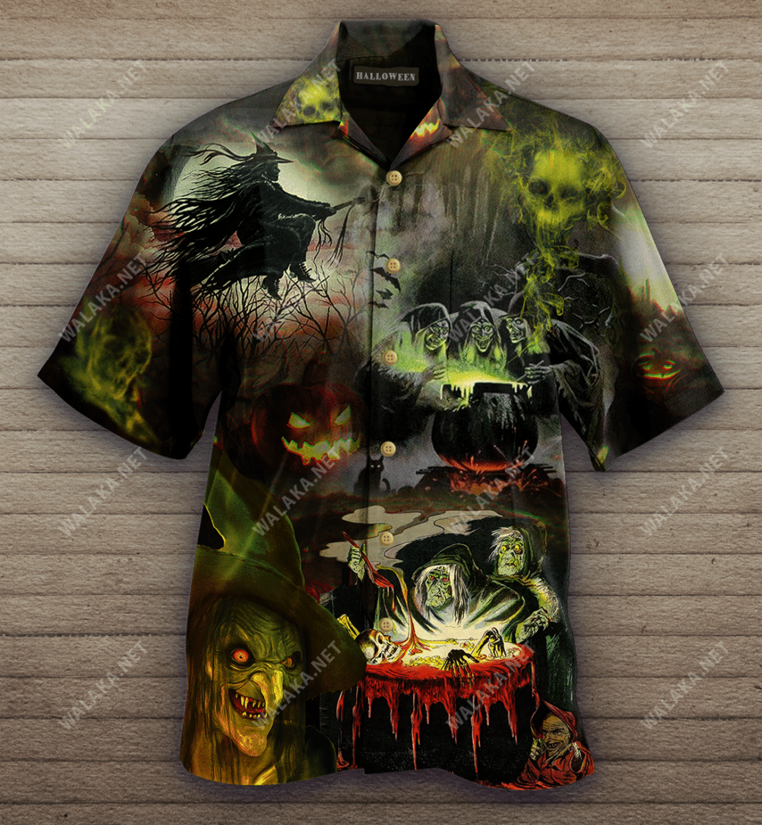 Witches Noticed You Halloween Colorful Awesome Hawaiian Shirt   19051978