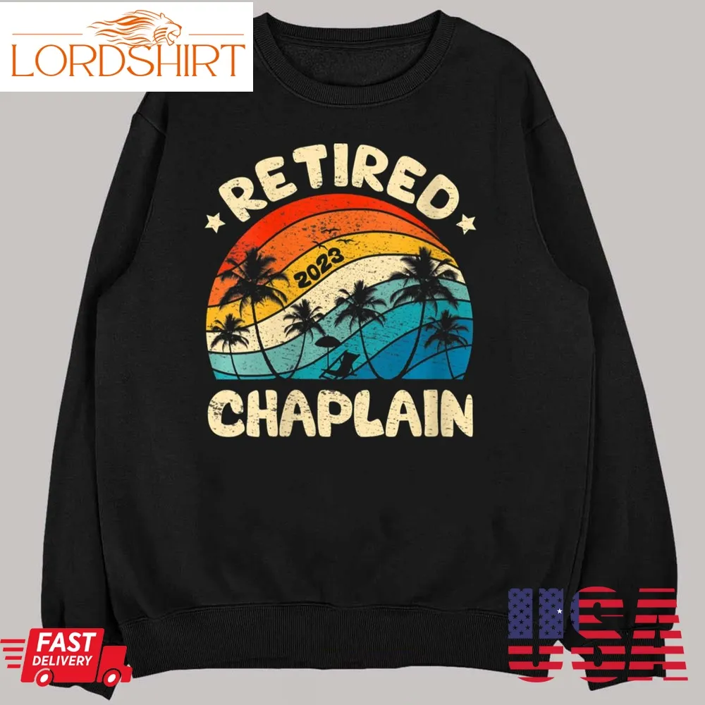 Womens Retro Retired Chaplain Vintage Retirement Worked T Shirt