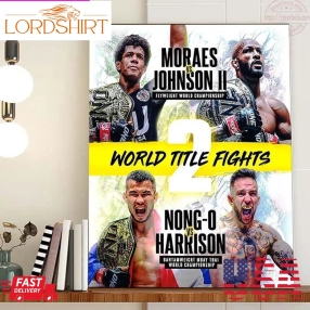 World Title Fights On One Championship Home Decor Poster Canvas