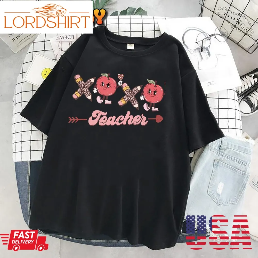 Xoxo I Teach The Cutest Little Valentines Teacher Valentines T Shirt