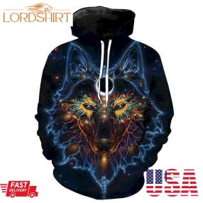 Yogi Wolf 3D Sweatshirt Hoodie Pullover