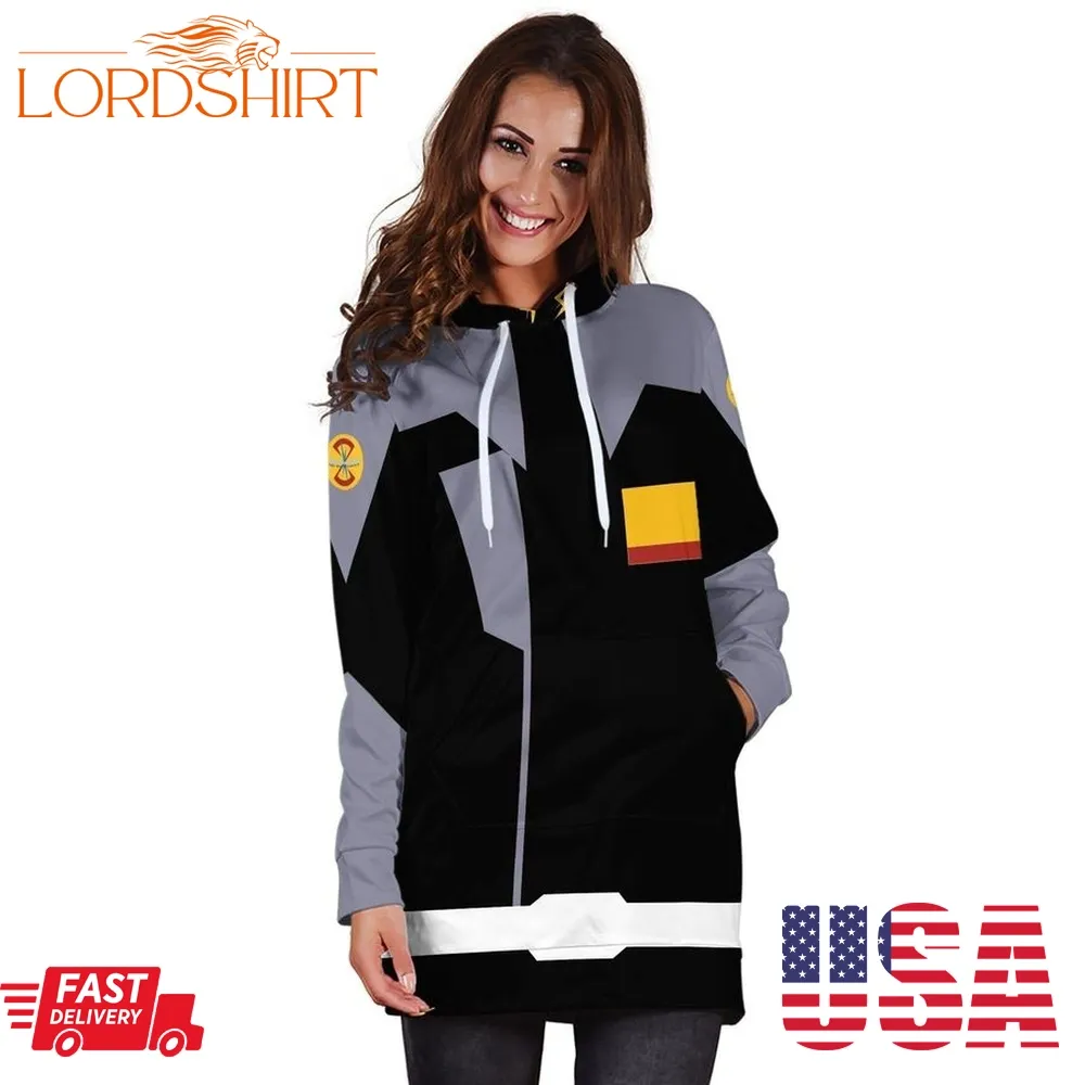 Zaft Uniform Black Long Custom Gundam Anime Cosplay Customes Women Hoodie Dress