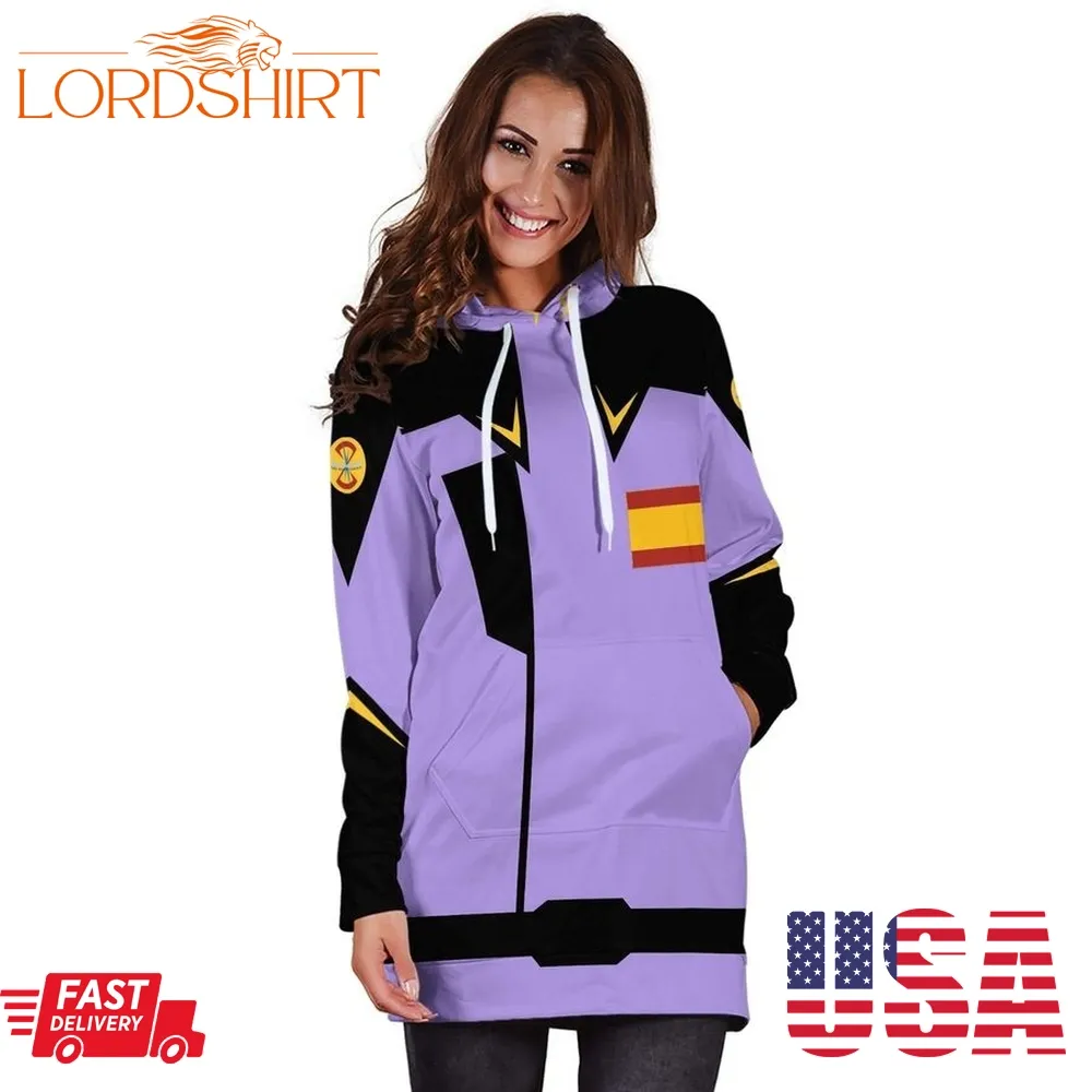 Zaft Uniform Lavender Custom Gundam Anime Cosplay Customes Women Hoodie Dress