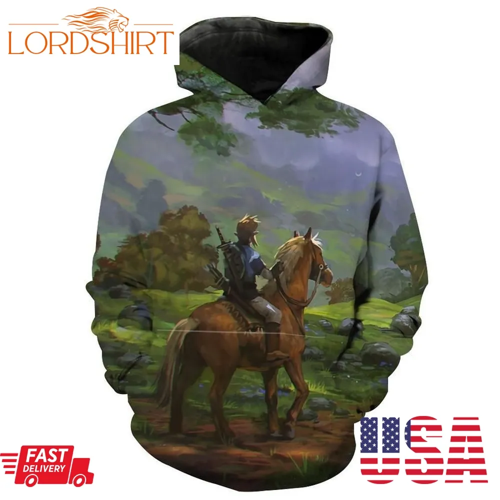 Zelda Horse Zelda Gaming Hoodie 3D