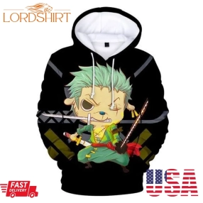 Zoro One Piece 3D Hoodie For Men For Women All Over Printed Hoodie