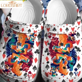 3D Alice In Wonderland Crocs Clog Shoes