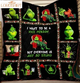 3D Grinch Blanket Quilt