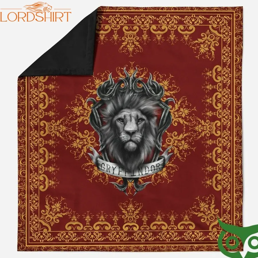 3D Harry Potter Gryffindor Lion Red Quilt Blanket