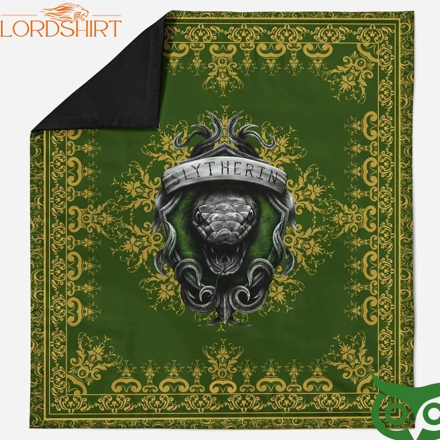 3D Harry Potter Slytherin Snake Green Quilt Blanket