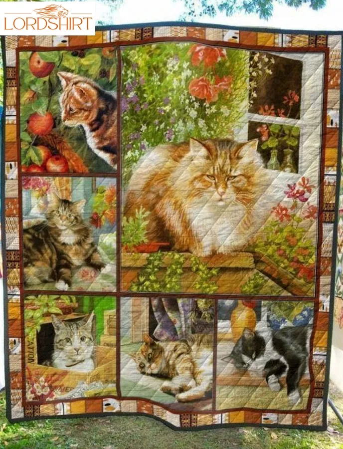 A Big Cat 3D Customized Quilt