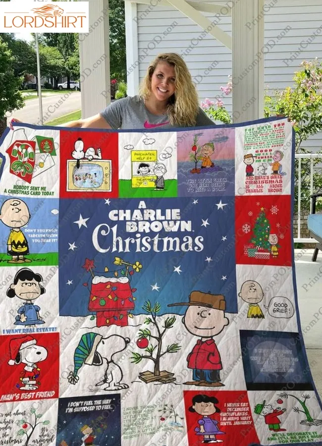 A Charlie Brown Christmas 3D Customized Quilt Blanket