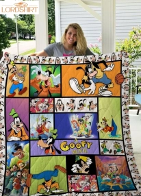 A Goofy Movie, Goofy &Amp Max, Disney Quilt Blanket Goofy Disney Gift For Fans