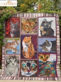 A Little Cat Life 3D Customized Quilt