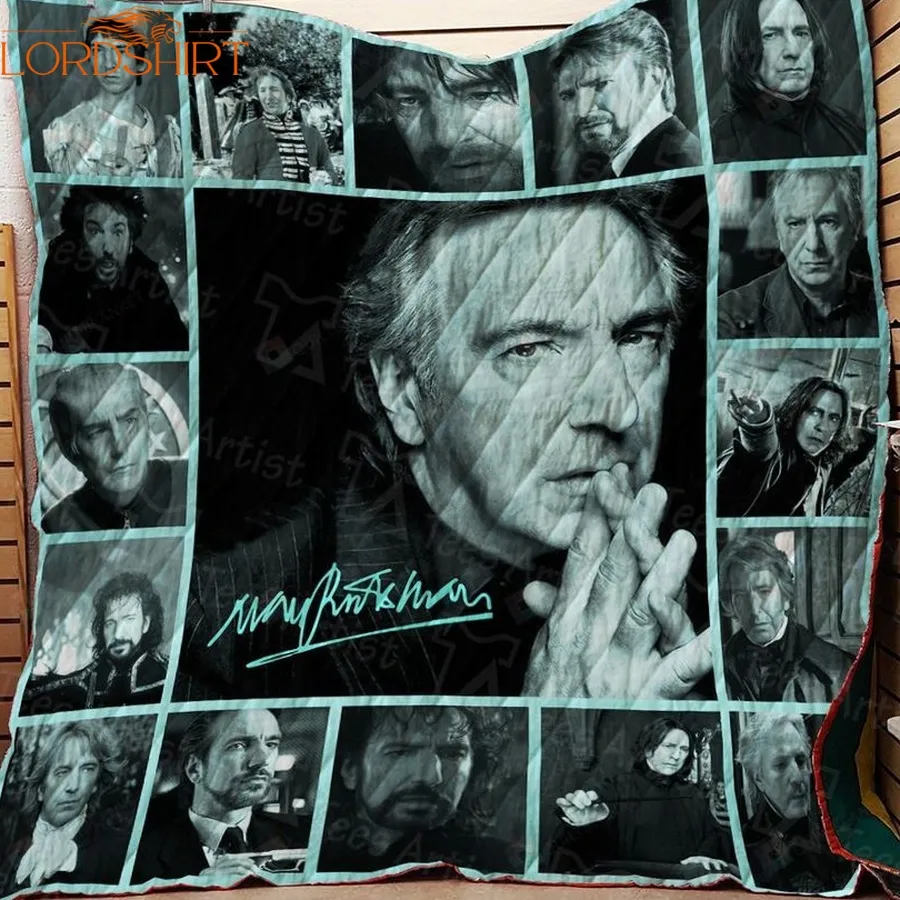 Alan Rickman Quilt Blanket