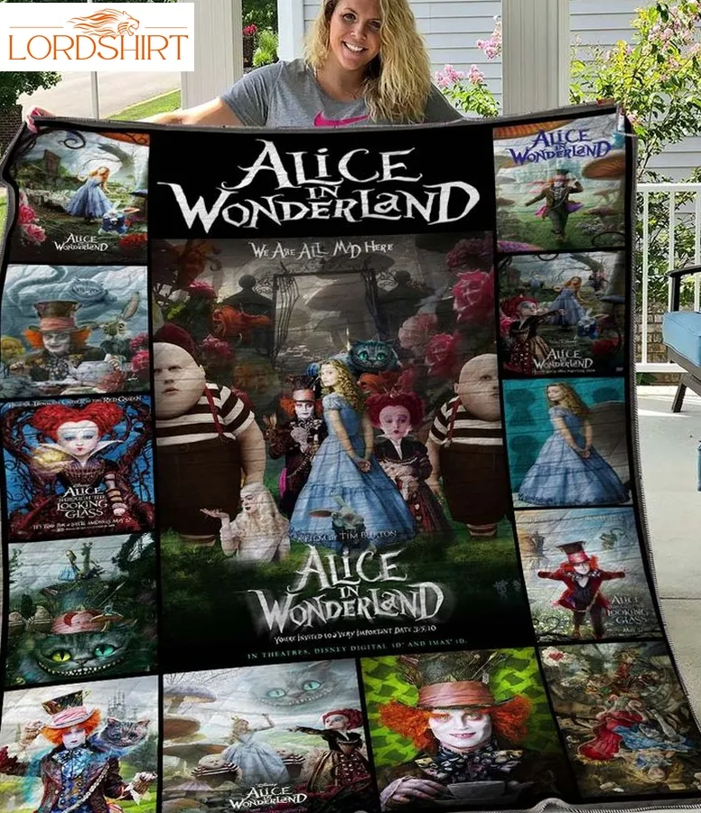 Alice In Wonderland 3D Customized Quilt