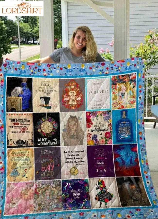 Alice In Wonderland 3D Quilt Blanket