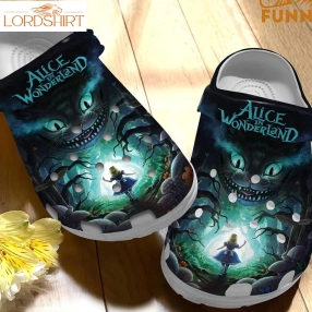 Alice In Wonderland Cat Crocs 3