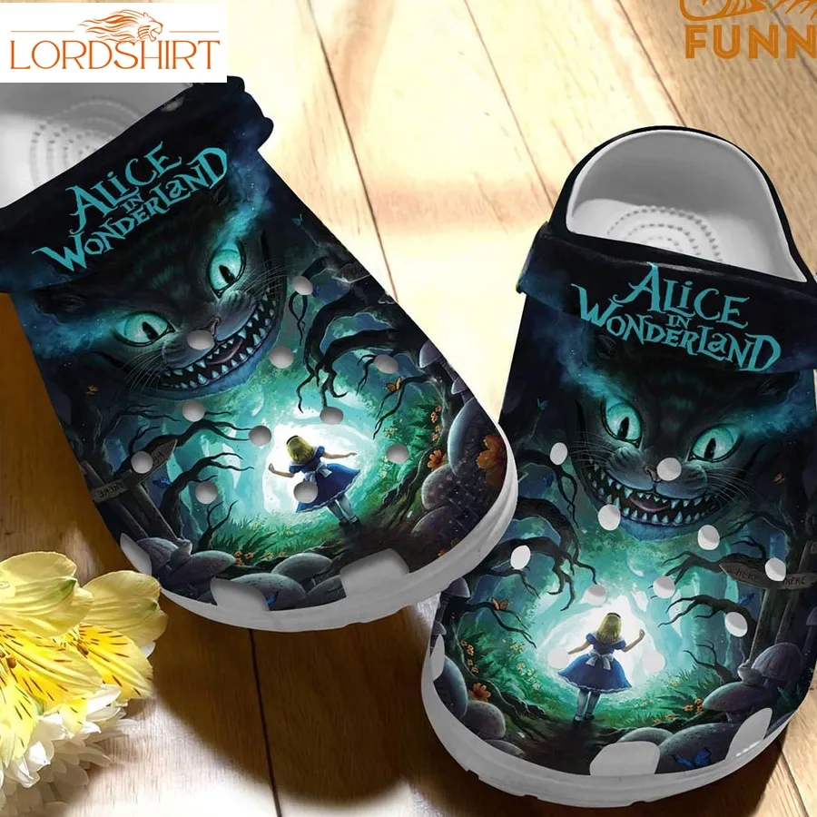 Alice In Wonderland Cat Crocs 3