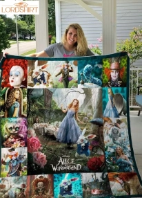 Alice In Wonderland Poster Quilt Blanket