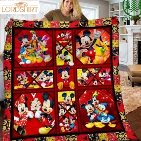 All Disney Characters Quilt Blanket