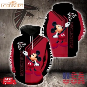 Atlanta Falcons Mickey Mouse 3D Hoodie