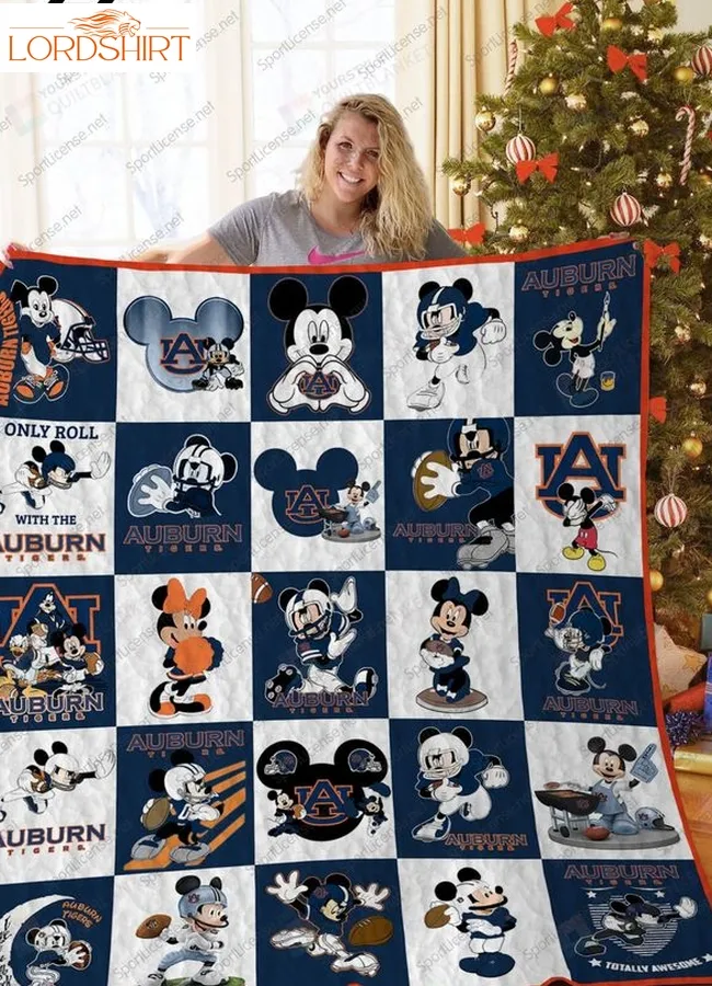 Auburn Tigers Disney Quilt Blanket