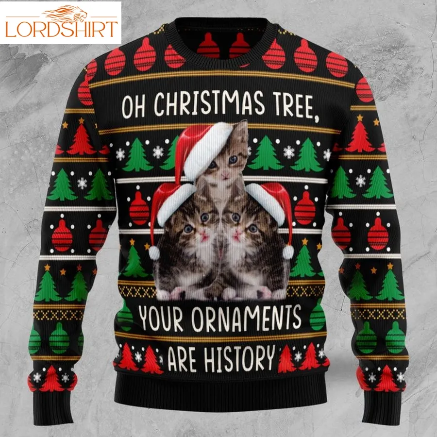 Awesome Cat Tt8923 Unisex Womens And Mens, Couples Matching, Friends, Cat Lover, Funny Family Ugly Christmas Holiday Sweater Gifts 