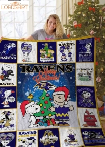 Baltimore Ravens Snoopy Quilt Blanket