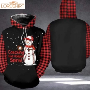 Baseball Snowman Catching The Holiday Spirit Ugly Sweater