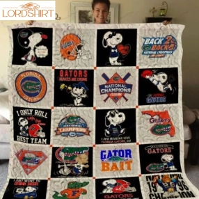 Bc  Florida Gators+Snoopy Quilt Blanket