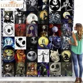 Bc  Nightmare Before Christmas Love Quilt Blanket 06