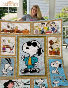 Bc  Snoopy Moments Quilt Blanket