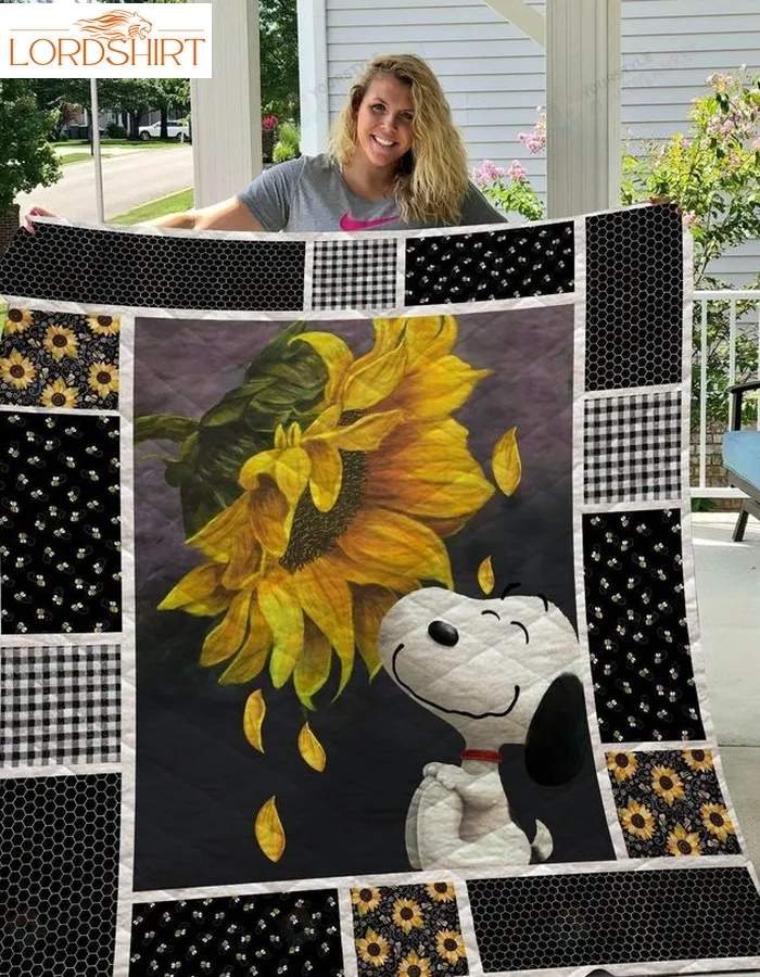 Bc  Snoopy You Are My Sunshine Quilt Blanket 01