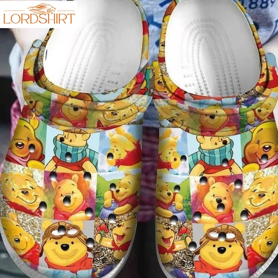 Bear Pooh Funny Winnie The Pooh For Lover Rubber Crocs Crocband Clogs  Tl97