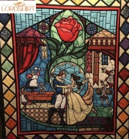 Beauty And The Beast Fabric Createdon Disney Quilt Blanket