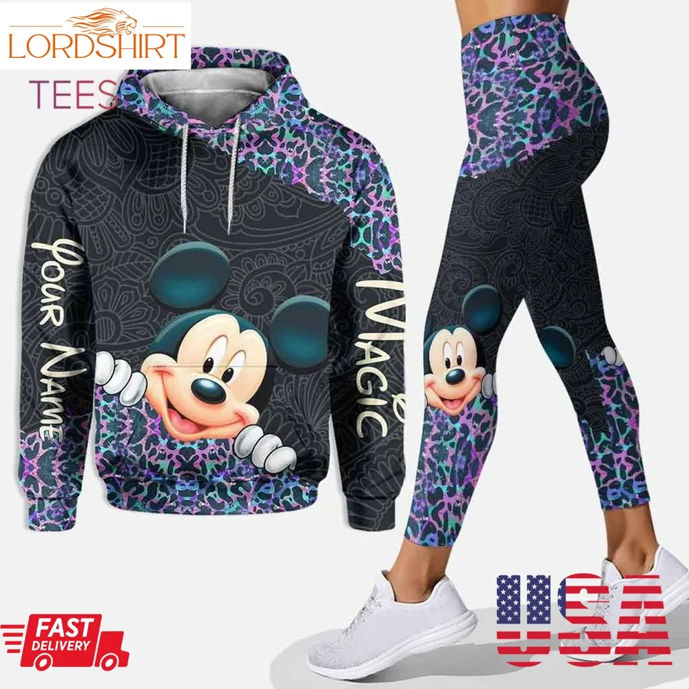 Best Personalized Mickey Mouse 3D Hoodie And Leggings All Over Print