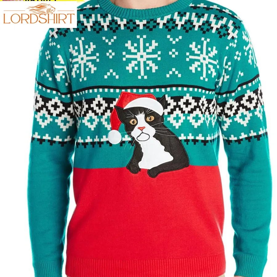 Big Lebowski Cat Ugly Christmas Sweater